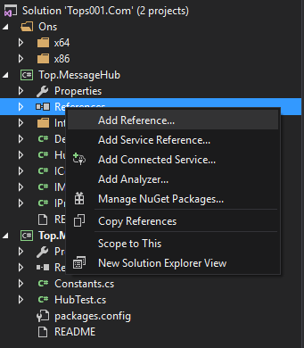 conditional library reference